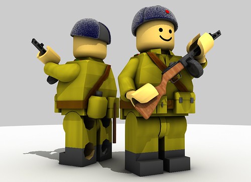 Custom minifig Russian Infantry WW2