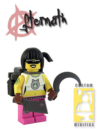 Custom minifig Ms. Kitty custom minifig