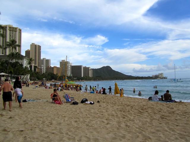 Hawaii, Honolulu, Oahu, Waikiki Beach, beaches