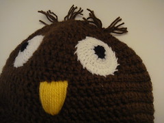 Crocheted owl hat #2