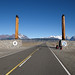 I piloni dell'entrata del Parque Los Glaciares settore nord