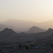 Mountains near Yazd at dusk