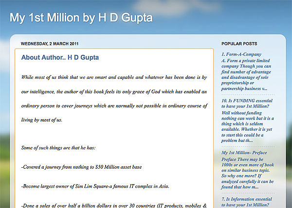 H D Gupta's Blog