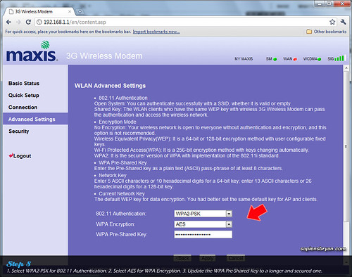 Securing Wireless Network Using Maxis WiFi Modem Step 8