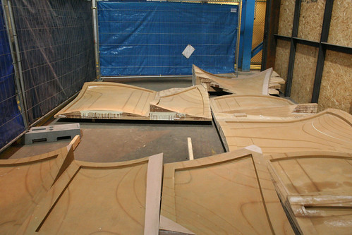 Wooden forms for the internal panels