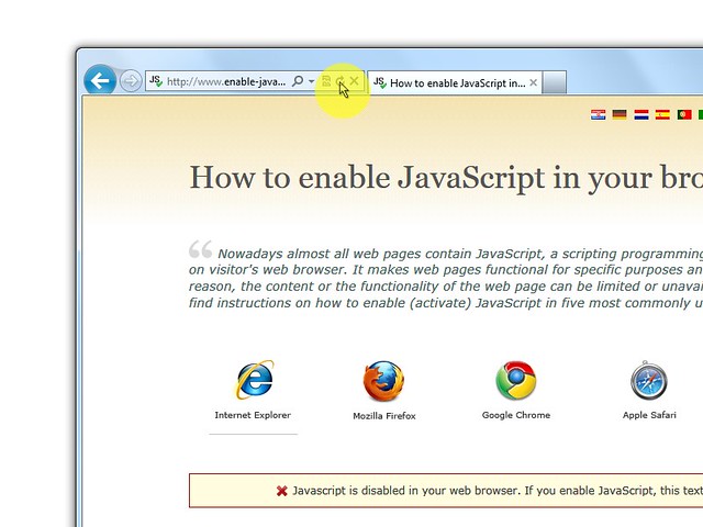 firefox turn on java must be enabled to view