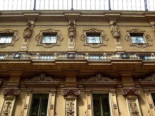 decoration on facade in gallery