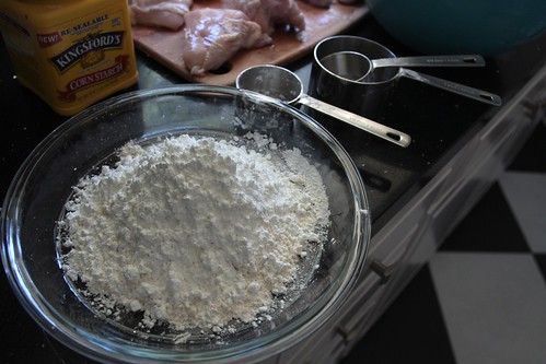 cornstarch, flour & salt
