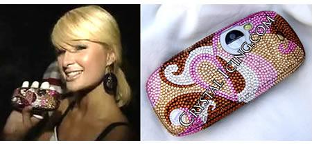 Paris Hilton'S Crystal Covered Phone