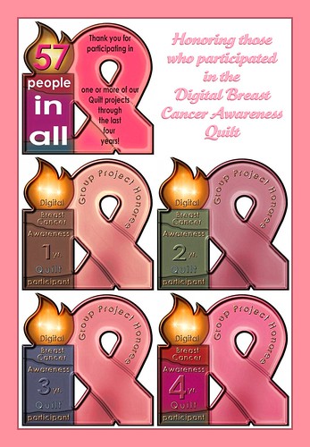 Honoring those who participated in the Digital Breast Cancer Awareness Quilt