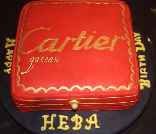 cartier box cake