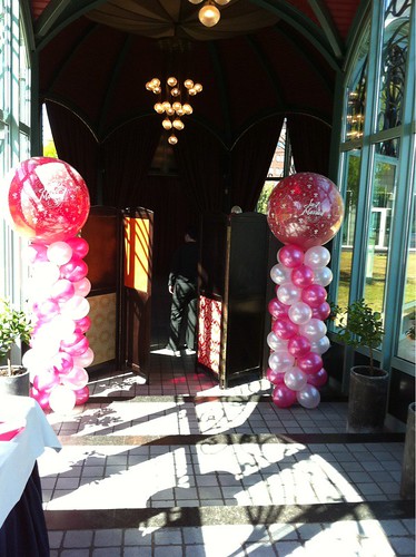 Ballonpilaar Breed Rond Trouwen Huwelijk Bruiloft Garden Room Zalmhuis Rotterdam