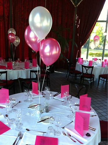 Table Decoration 3 balloons Marriage Wedding Bruiloft Garden Room Zalmhuis Rotterdam