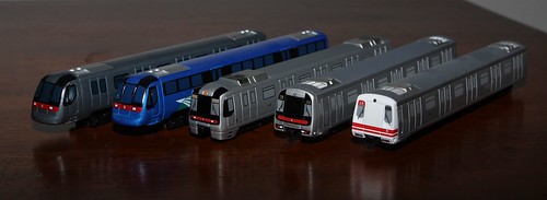 Diecast models of MTR trains