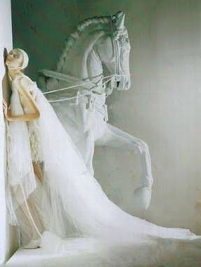 White - Vogue Italia - Horse