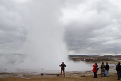 In front of the Geysir