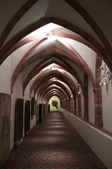 Passage with vaulted ceilings