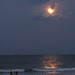 Full moon over Cocoa Beach, Florida