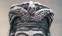 Two Royal Figures (right), Detail with Winged Crown