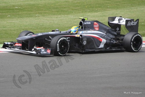 Esteban Gutierrez in Qualifying for the 2013 British Grand Prix