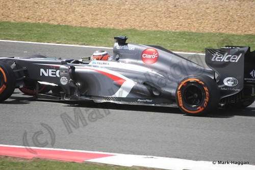 Nico Hulkenberg in the 2013 British Grand Prix