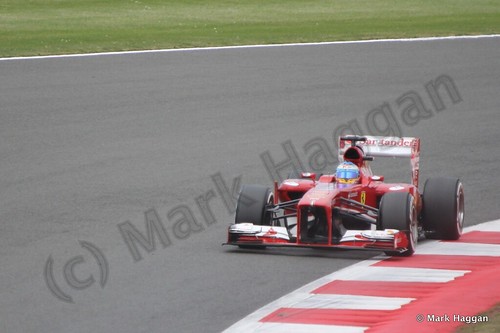 Fernando Alonso in Qualifying for the 2013 British Grand Prix