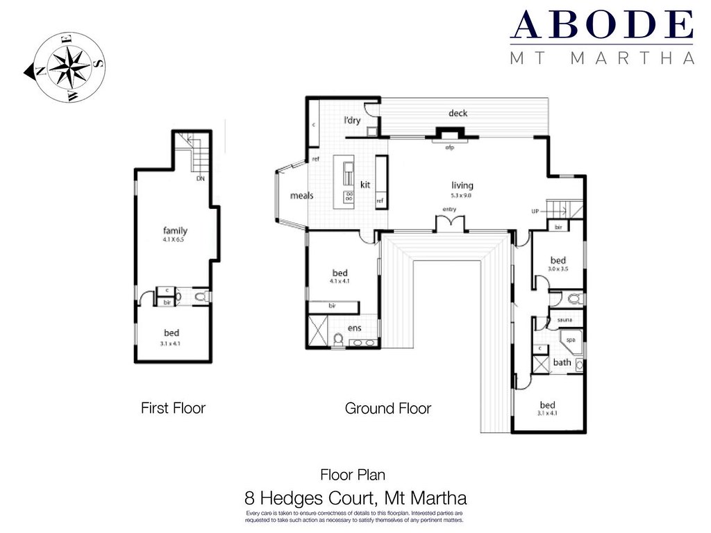 8 Hedges Court, Mount Martha VIC 3934 floorplan