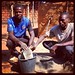 Just met Lenard & Jericho the mason who are building an EcoSan latrine in for Lenord's family of 5 as part of @wateraid 's sanitation program.
