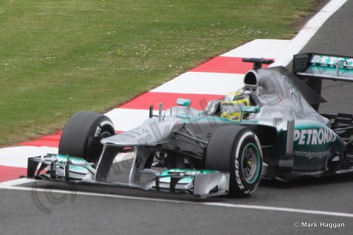 Lewis Hamilton in Qualifying for the 2013 British Grand Prix