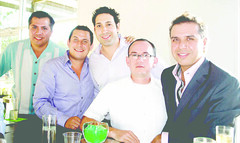 Bruno Lara, Rene Salinas, German Garcia, Alan Camargo y Felipe Cantu