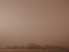 Doha skyline.