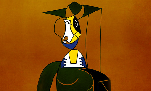 Mujer en Gris, caracterización de Pablo Picasso (1942), recreación de Roy Lichtenstein (1962). • <a style="font-size:0.8em;" href="http://www.flickr.com/photos/30735181@N00/8815854294/" target="_blank">View on Flickr</a>