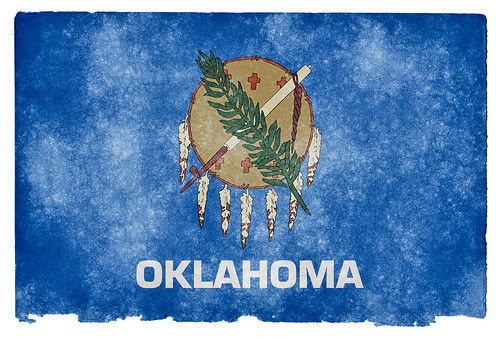 Oklahoma Grunge Flag