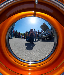 The Artist, as Reflected in a Hubcap • <a style="font-size:0.8em;" href="http://www.flickr.com/photos/45335565@N00/6913261494/" target="_blank">View on Flickr</a>