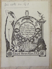 Bookplate of Edward Heron-Allen (1861-1943)