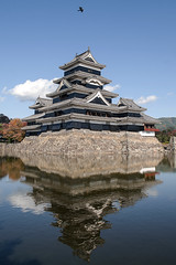 Matsumoto Castle reflections • <a style="font-size:0.8em;" href="http://www.flickr.com/photos/72349947@N00/8935572966/" target="_blank">View on Flickr</a>