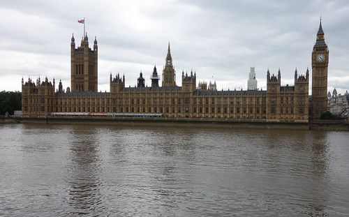 View of the Palace of Westminster from across the Thames