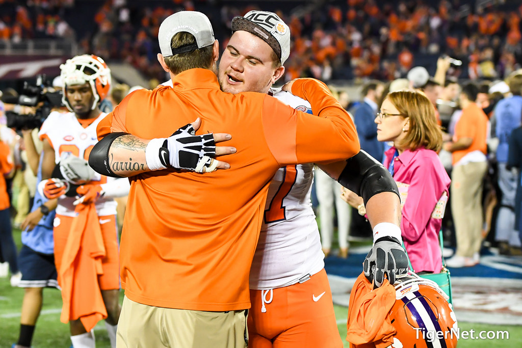 Clemson Football Photo of Jay Guillermo and Virginia Tech
