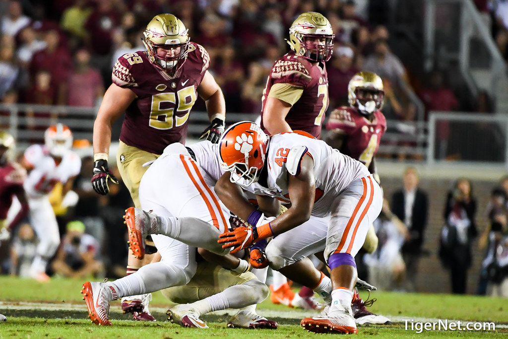 Clemson Football Photo of Christian Wilkins and Dexter Lawrence and Florida State