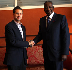 Reunión con el Ministro de Petróleo y Energía de Costa de Marfil, Adama Toungara.