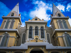 The church frontage in Yangana.