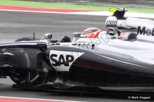 Kevin Magnussen Qualifying for the 2014 British Grand Prix