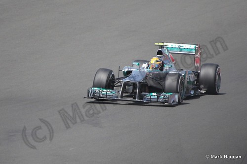 Lewis Hamilton in the 2013 British Grand Prix
