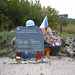Memorial pour un casque bleu tombe pendant le conflit
