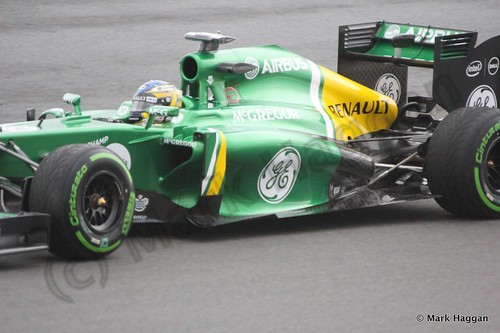 Charles Pic in Free Practice 2 at the 2013 British Grand Prix
