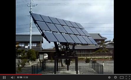 太陽光自動追尾システム動画 