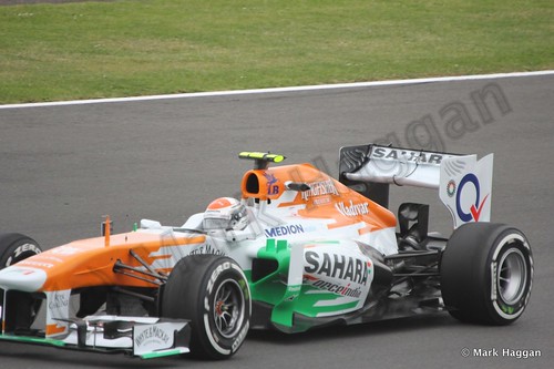 Adrian Sutil in Free Practice 2 at the 2013 British Grand Prix