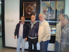 Miodrag Radomirovic sa  Nikicom Klincarskim i Milosem Milutinovicem