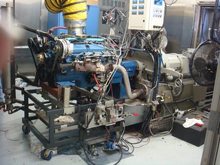 Rebuilt, fuel injected 455 being Blueprinted on a dynomometer