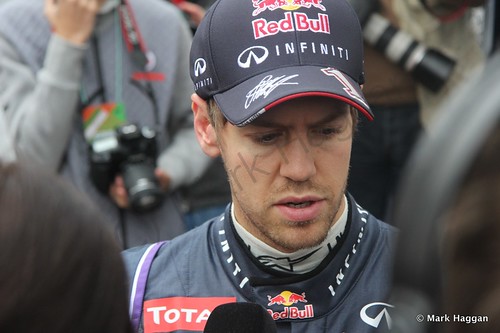 Sebastian Vettel at Formula One Winter Testing 2014